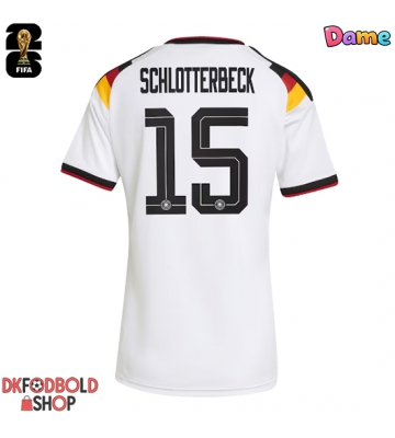 Tyskland Nico Schlotterbeck #15 Hjemmebanetrøje Dame VM 2026 Kort ærmer